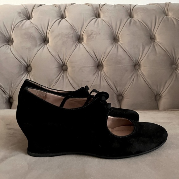 Vintage Suede Wedges Comfortable BeautiFeel Work for Wide Feet 👠👠👠 - Picture 1 of 4